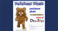 Desktop Screenshot of pedobearplush.com