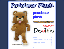 Tablet Screenshot of pedobearplush.com